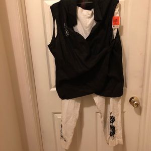 Pants & Top Black & White